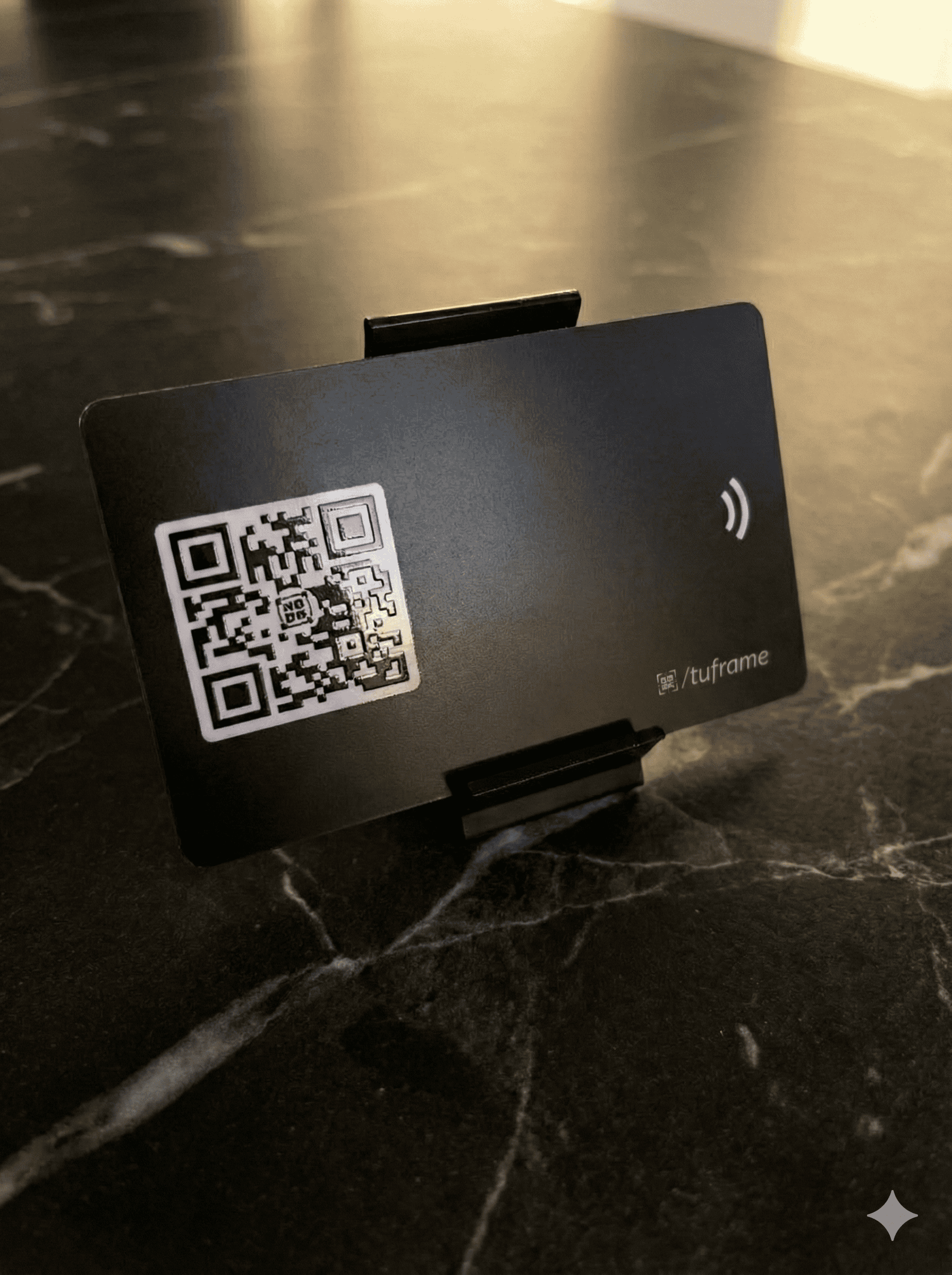 1 Cartão Preto NFC Aproximação Com QR Code + Plataforma Completa