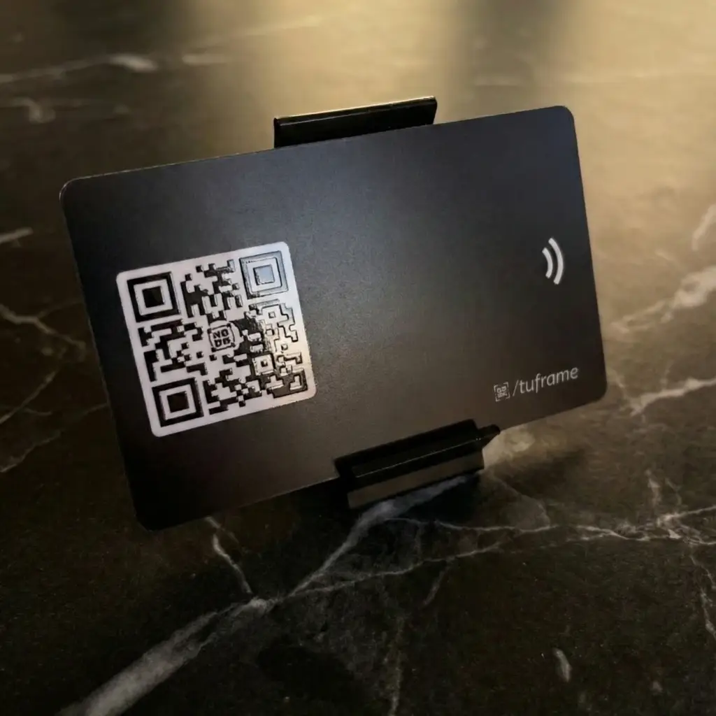 Cartão Preto NFC Aproximação Com QR Code + Plataforma Completa