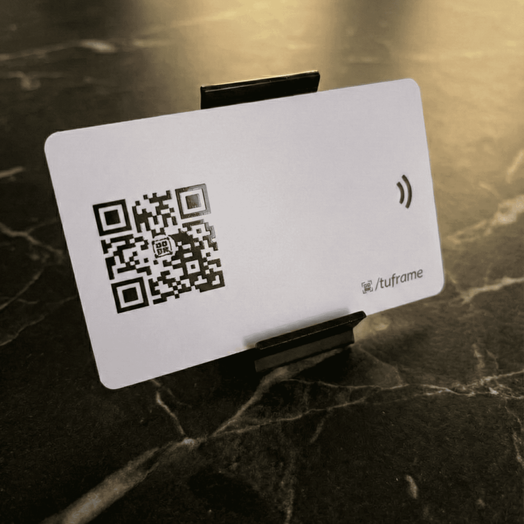 Cartão Branco NFC Aproximação Com QR Code + Plataforma Completa