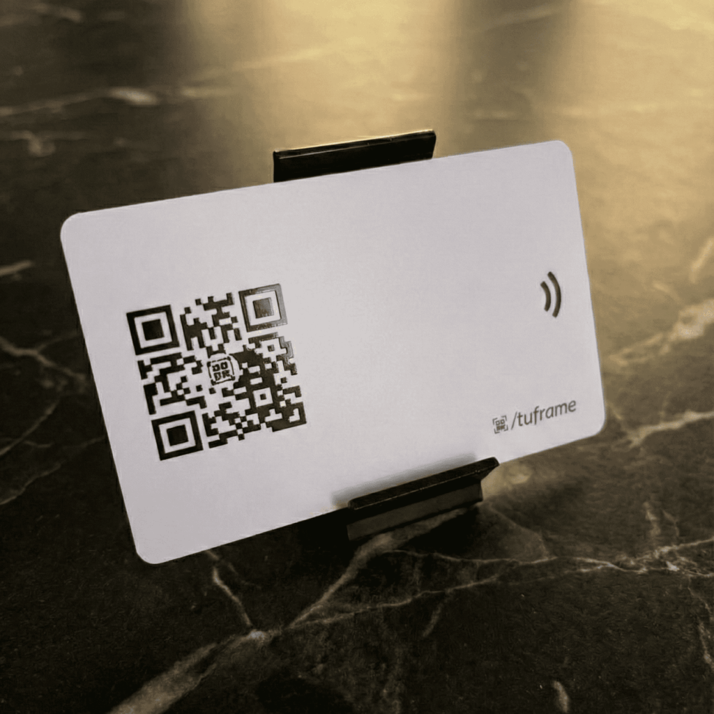 Cartão Branco NFC Aproximação Com QR Code + Plataforma Completa